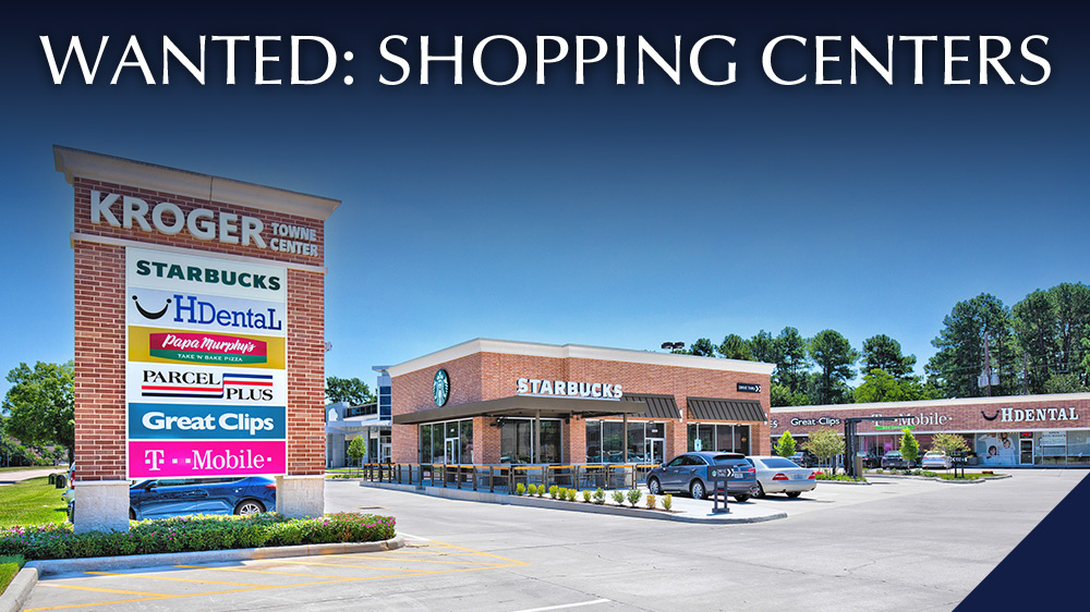Wanted: Shopping Centers