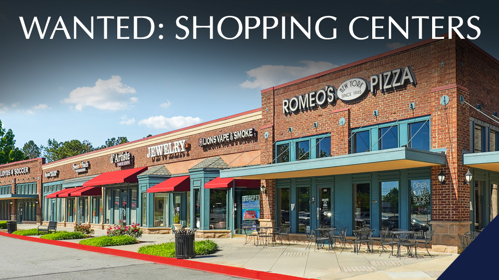 Wanted: Shopping Centers